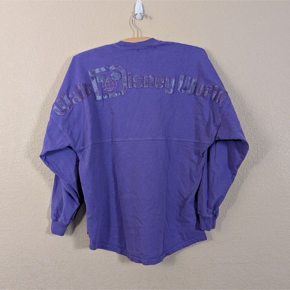 Walt Disney World Spirit Jersey Purple Potion Puffy Lettering Glitter sz XS
